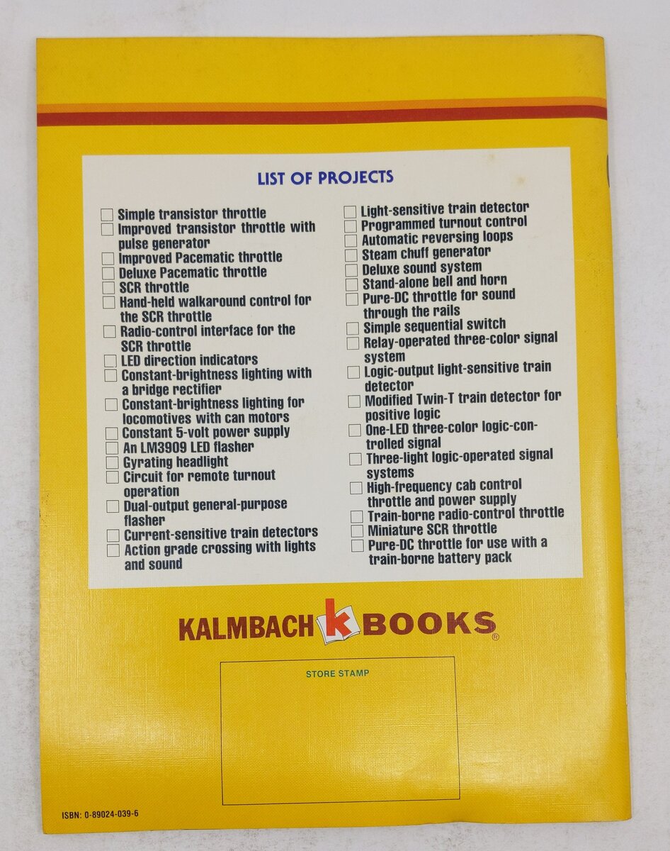 34 New Electronic Projects for Model Railroaders Paperback Book Peter J. Thorne VG
