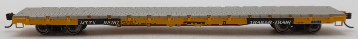 Walthers 910-5307 HO Trailer-Train MTTX 60' Pullman-Standard Flatcar #92151