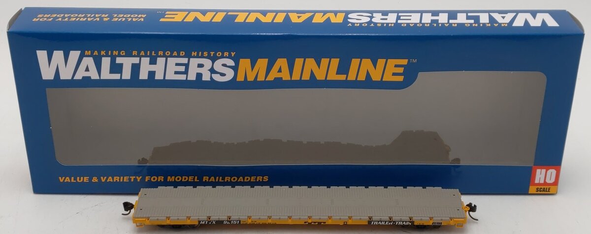 Walthers 910-5307 HO Trailer-Train MTTX 60' Pullman-Standard Flatcar #92151