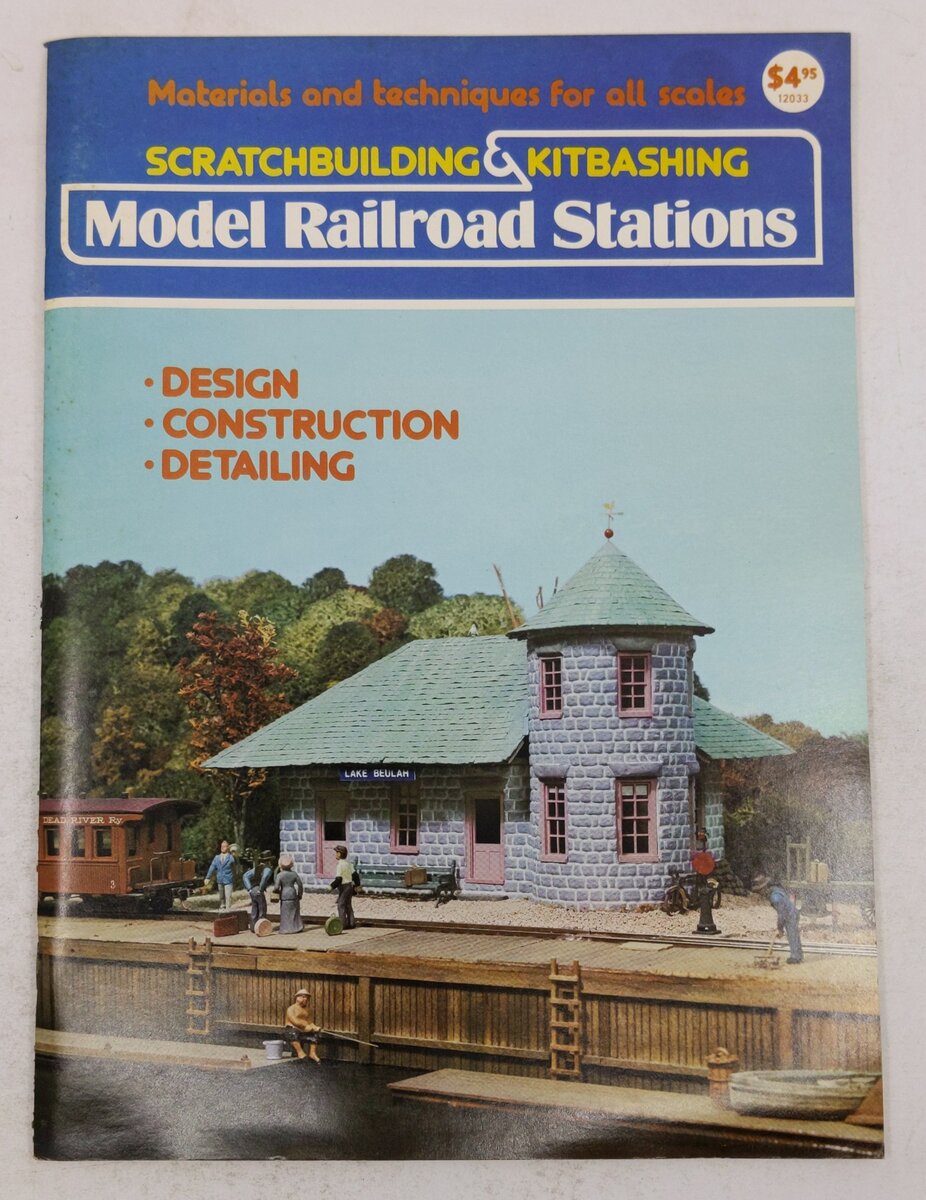 Scratchbuilding and Kitbashing Model Railroad Stations Paperback Book Bob Hayden VG
