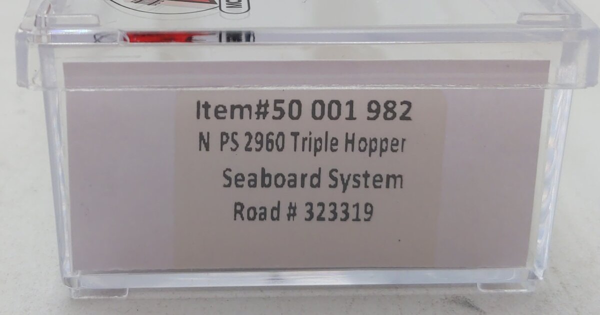 Atlas 50001982 N Seaboard System Pullman-Standard 2960 3-Bay Hopper #323319