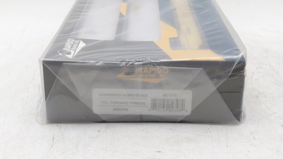 Rapido 401016 HO TTX Gunderson 53' Husky Stack w/ Containers #654789