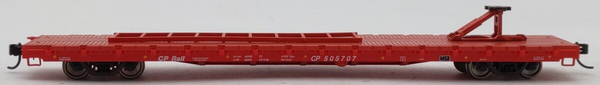 Walthers 910-5304 HO Canadian Pacific 60' Pullman-Standard Flatcar #505707