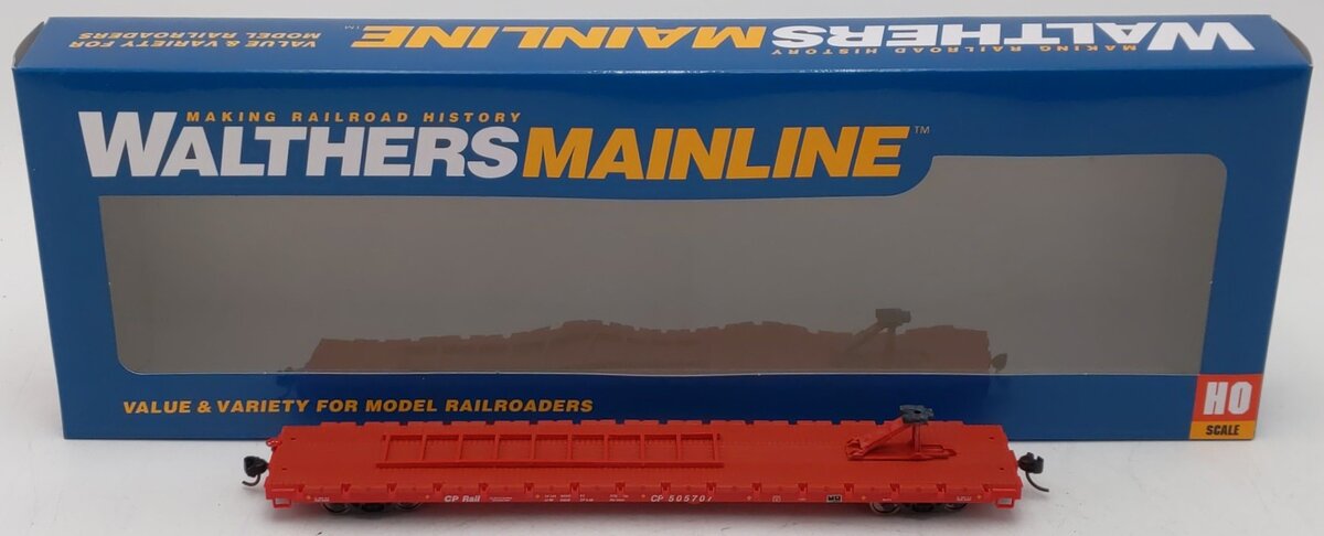 Walthers 910-5304 HO Canadian Pacific 60' Pullman-Standard Flatcar #505707