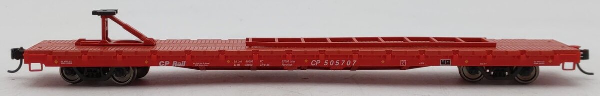 Walthers 910-5304 HO Canadian Pacific 60' Pullman-Standard Flatcar #505707