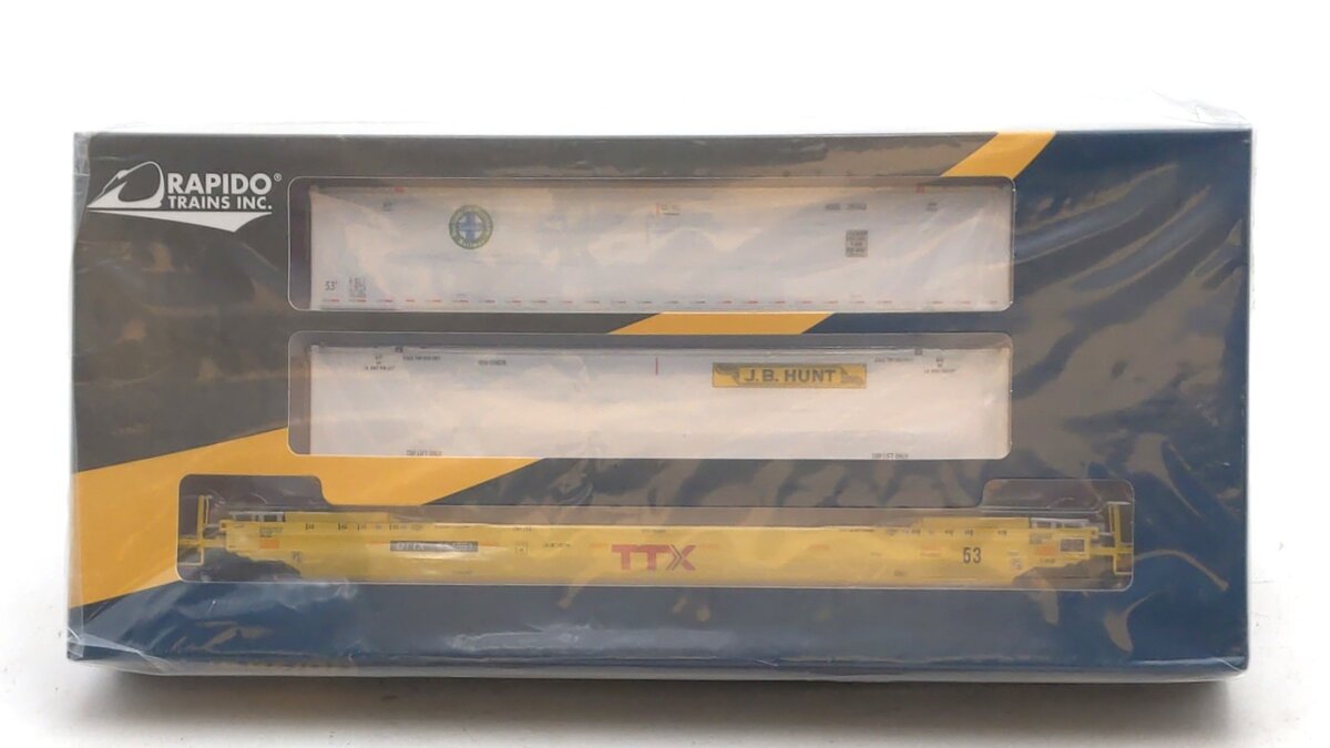 Rapido Trains 401017 HO Scale TTX Corporation 53' Gunderson Stack Cars #654851