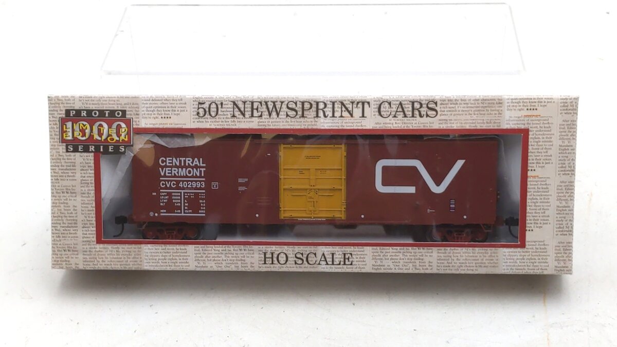 Proto 1000 400511 HO Scale Central Vermont 50' Newsprint Box Car #402993 LN/Box