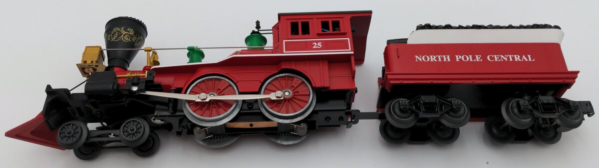 Lionel 6-18732 O North Pole 4-4-0 Steam Locomotive & Tender #25 LN/Box
