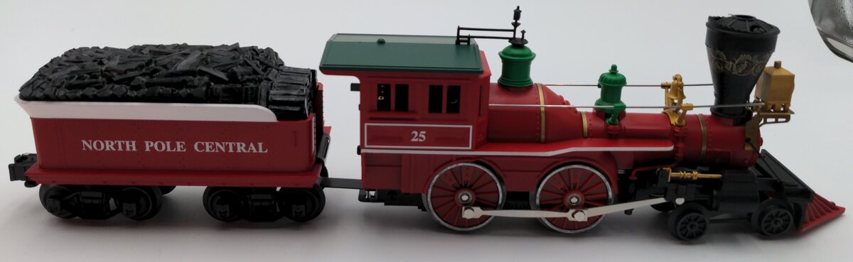 Lionel 6-18732 O North Pole 4-4-0 Steam Locomotive & Tender #25 LN/Box