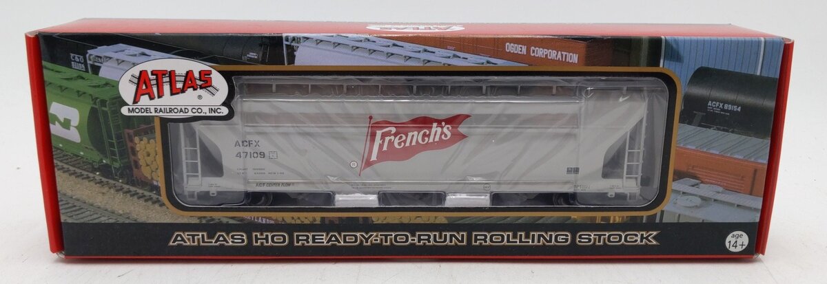 Atlas 20000637 HO ACFX French's 4650 Centerflow Hopper #47109