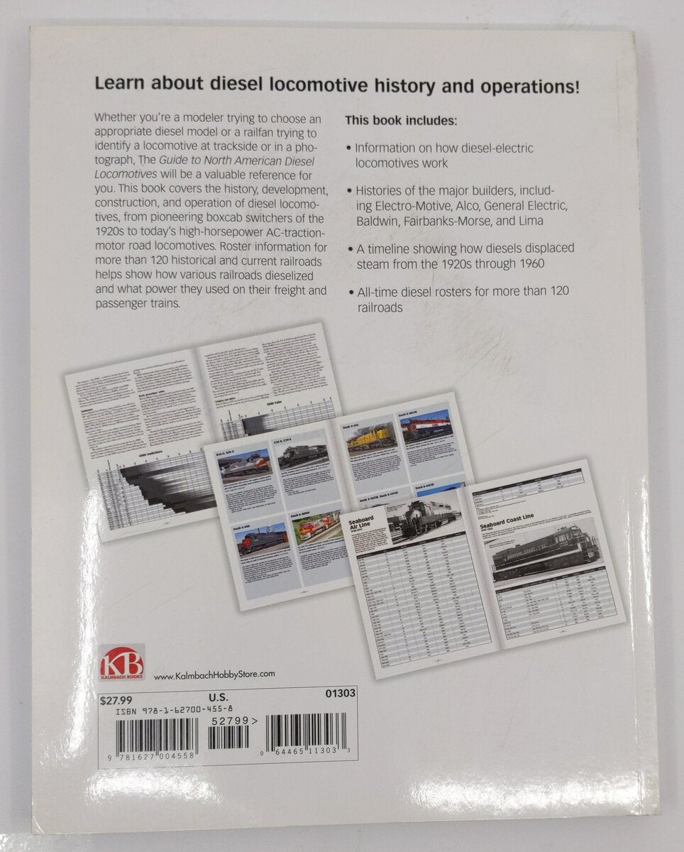 Guide to North American Diesel Locomotives Paperback Book By Jeff Wilson EX