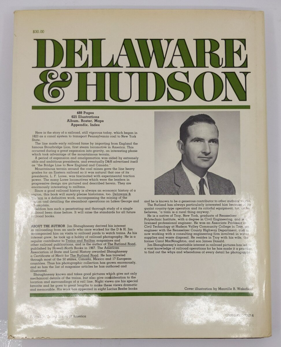 Delaware and Hudson Hardcover Book By Jim Shaughnessy VG