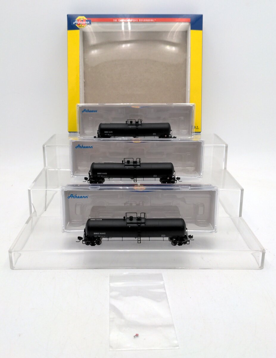 Athearn 24487 N DODX 30,000-Gallon Ethanol Tank Cars #3 (3) LN/Box