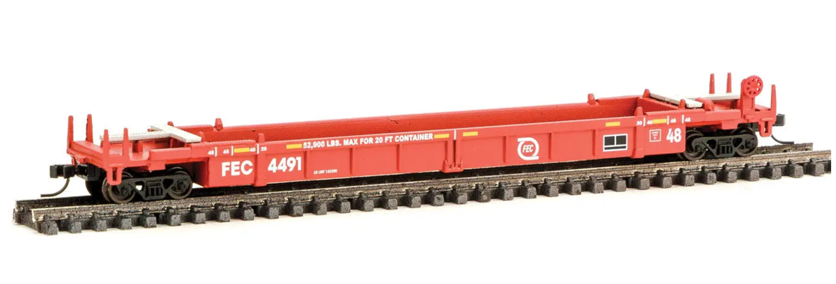 Walthers 929-8004 N Florida East Coast Thrall Stand-Alone 48' Well Car #4491