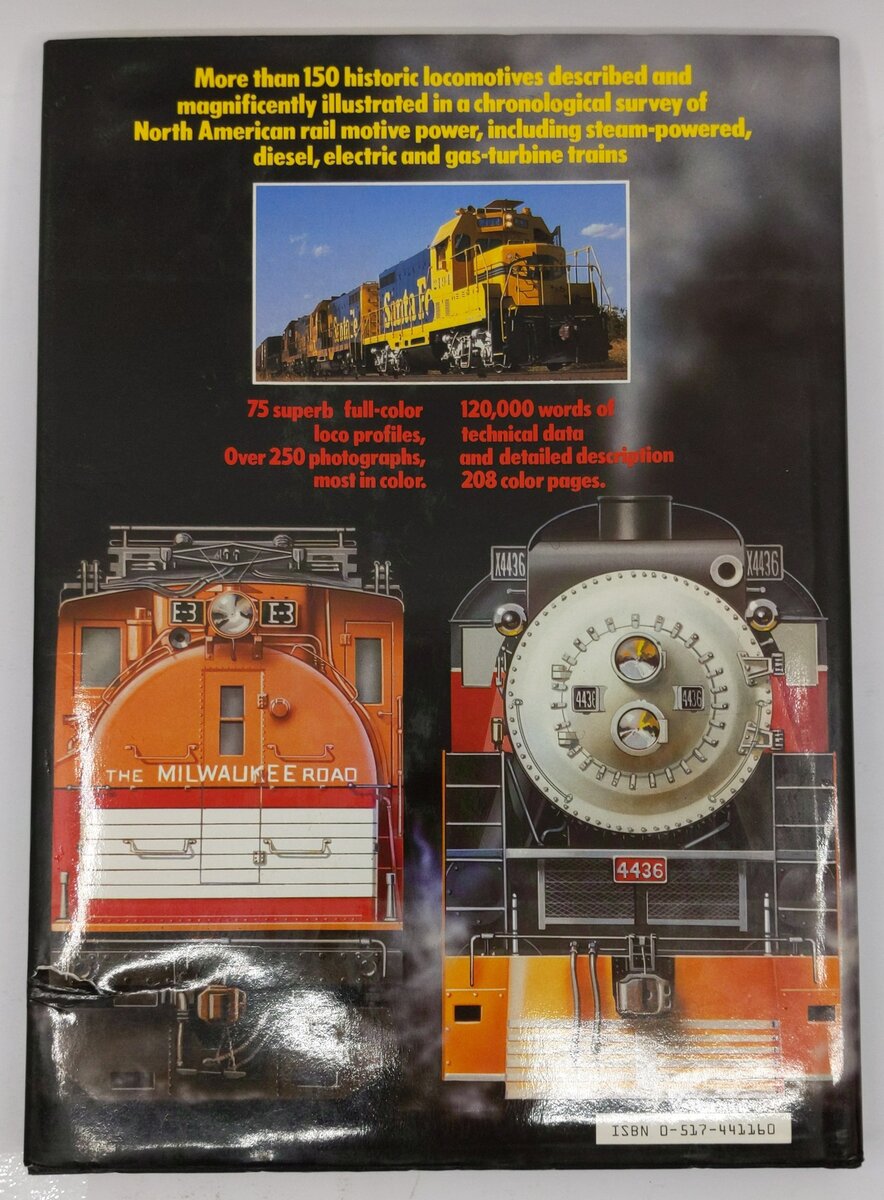 The Illustrated Encyclopedia Of North American Locomotives Hardcover Book VG