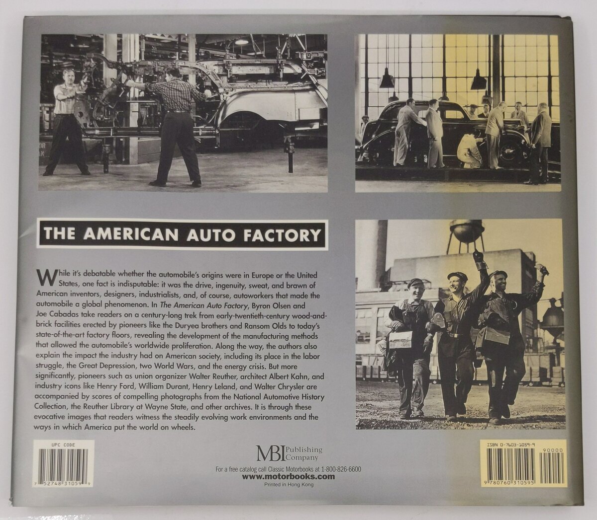 American Auto Factory Hardcover Book By Barney Olsen, Joseph P. Cabadas