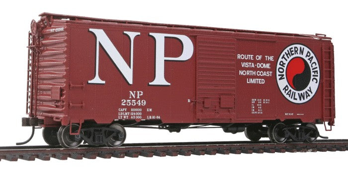 Atlas 20002447 HO Scale Northern Pacific 40' Postwar Box Car w/ 6' Door #25549