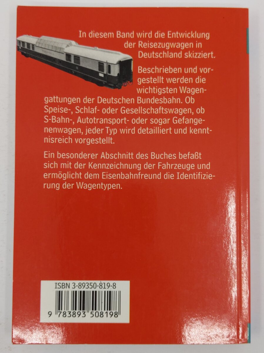 Deutsche Eisenbahnen Reisezug-Wagen Paperback Book By Weltbild Verlag EX