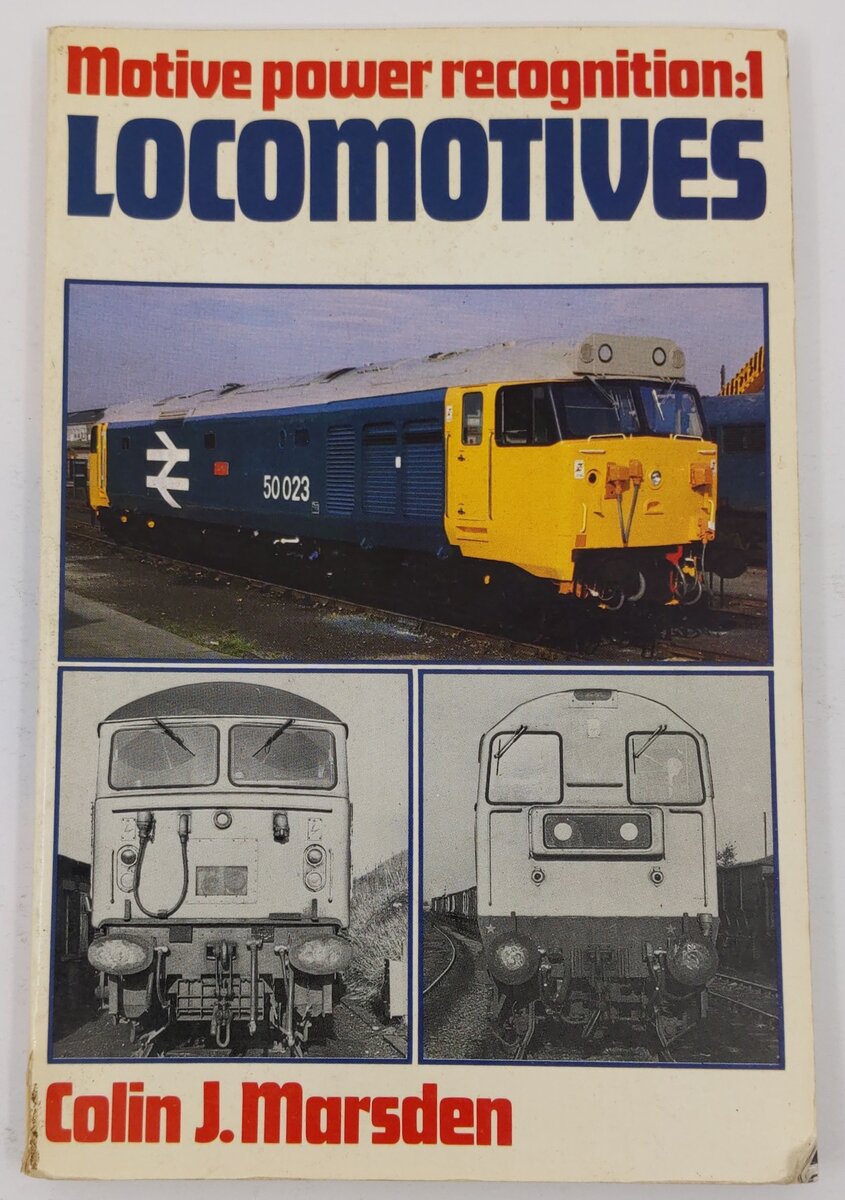 Motive Power Recognition:1 Locomotives Paperback Book By Colin J. Marsden VG