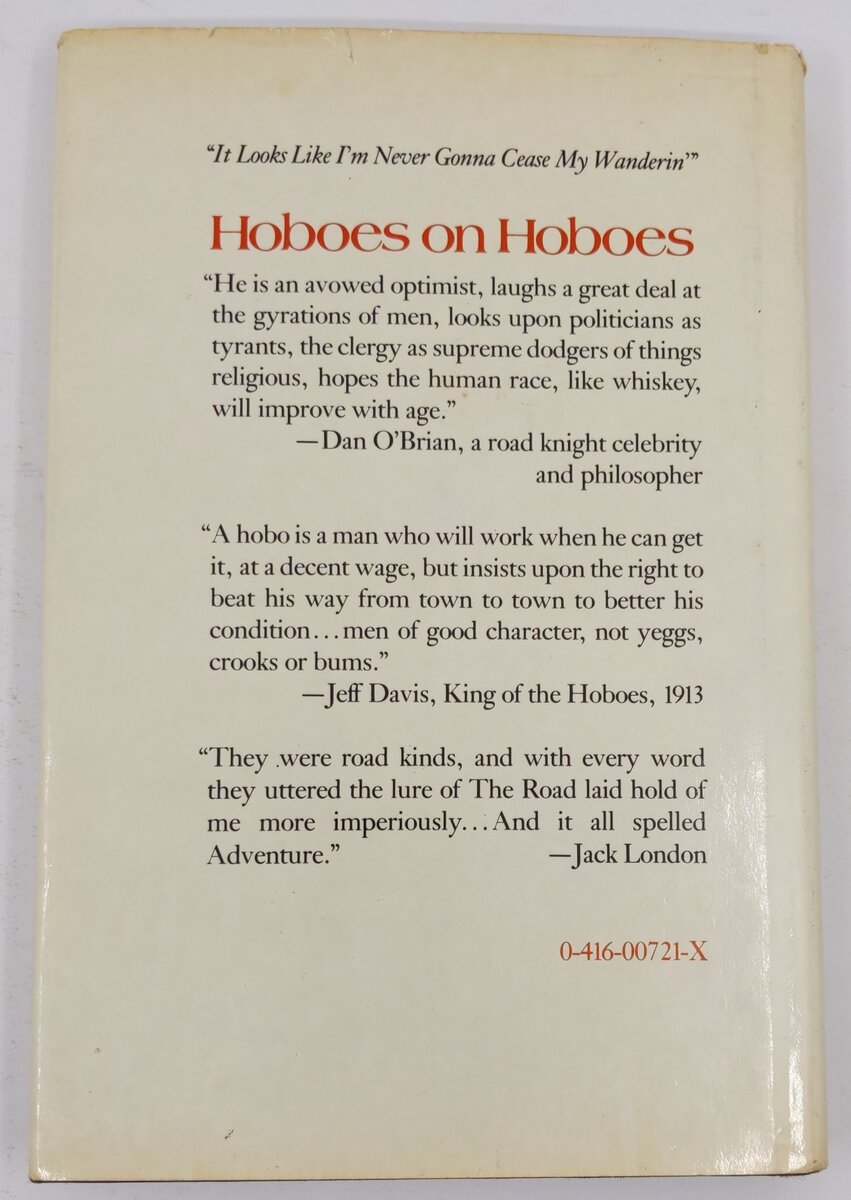 Knights of the Road: A Hobo History Hardcover Book By Roger A. Bruns VG