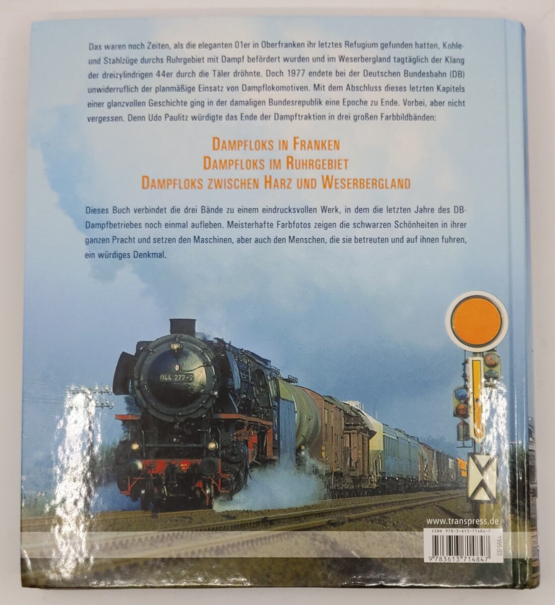 Die letzten Dampf-Reviere der DB Hardcover Book By Udo Paulitz EX