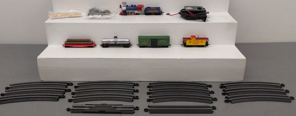 Model Power 1052 Golden Spike HO Gauge Steam Train Set EX/Box