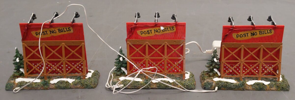 Dept 56 55109 Roadside Billboards (Pack of 3) LN/Box