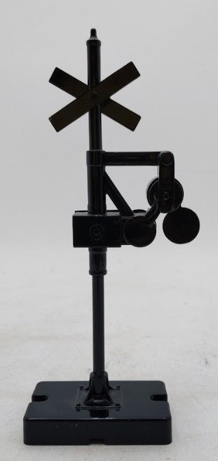 MTH 30-1093 O Black Base W/White Lettering Operating Banjo Signal #140 Die Cast EX