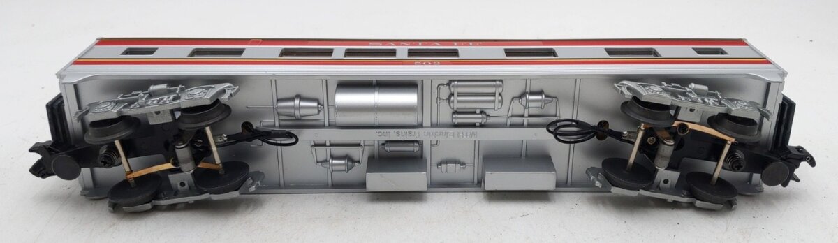 MTH 30-6103-4 O Gauge Santa Fe Streamlined Vista Dome Car #502 EX