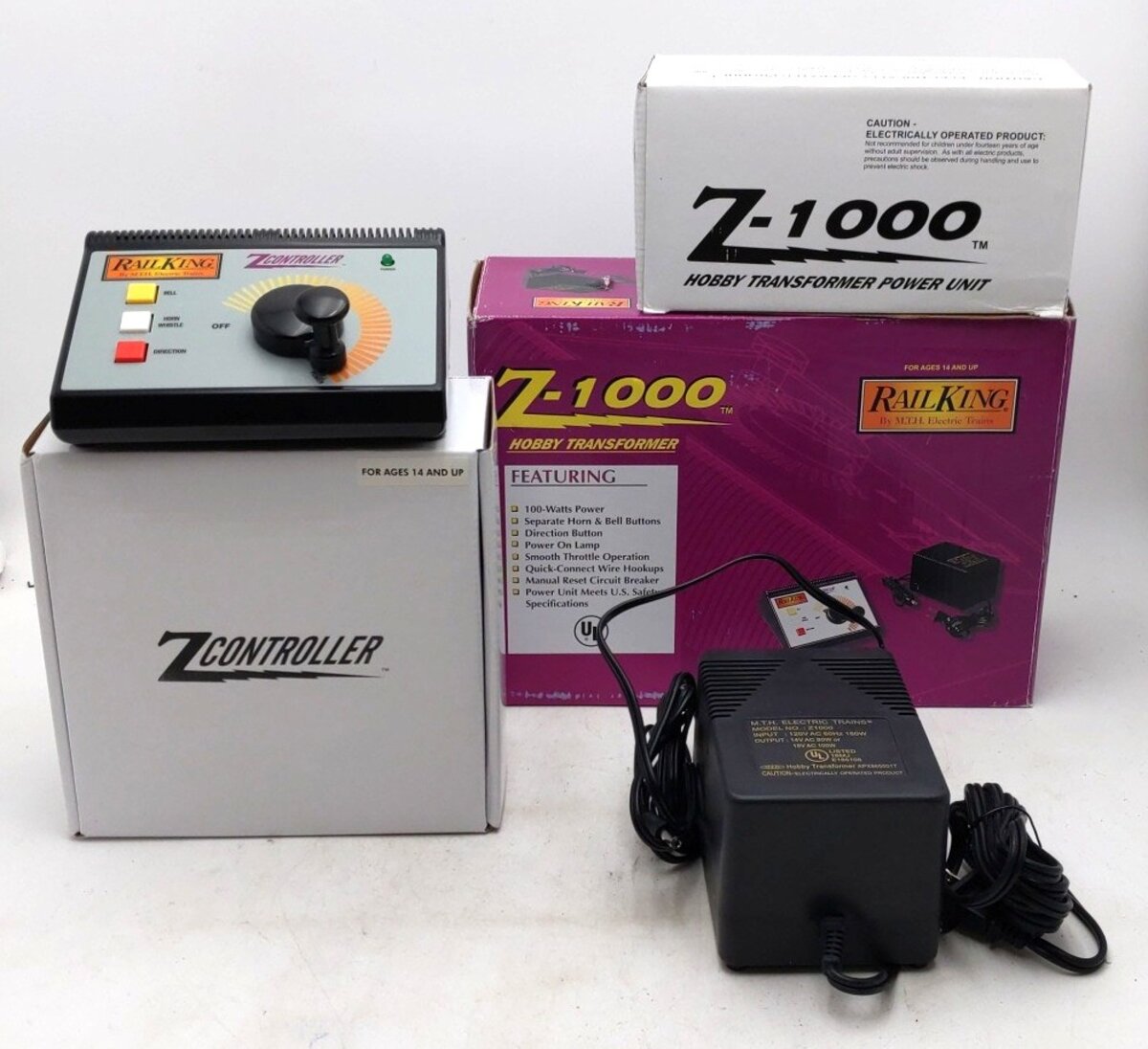 MTH 40-1000 O Z-1000 Hobby Transformer & Controller LN/Box