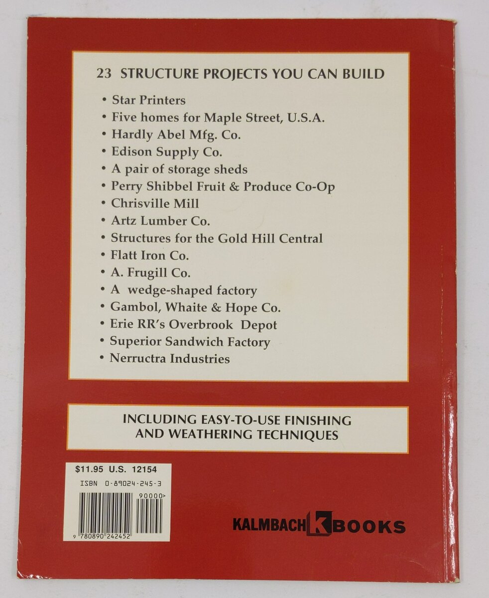 Kitbashing HO Model Railroad Structures Paperback Book By Art Curren VG