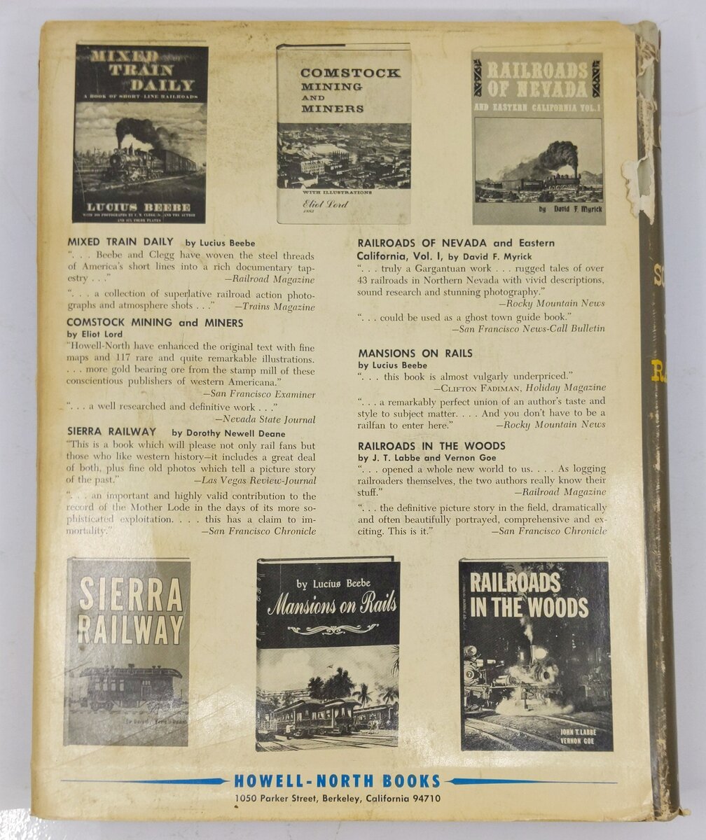 The Central Pacific & The Southern Pacific Railroads Hardcover Book Lucius Beebe