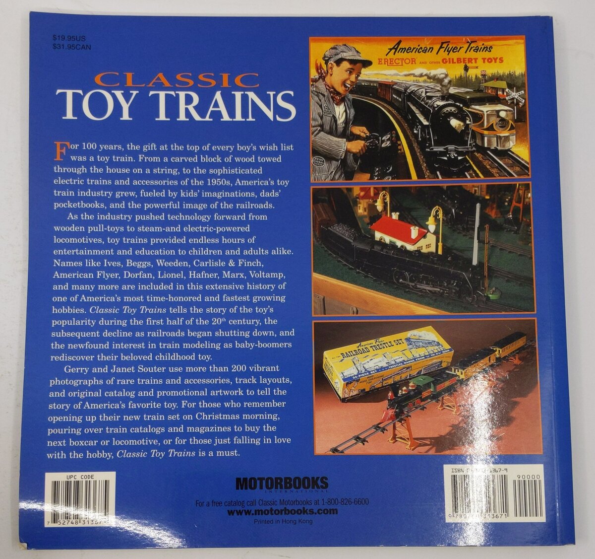 Classic Toy Trains Paperback Book By Gerry Souter, Janet Souter EX