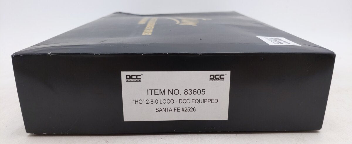 Bachmann 83605 HO Santa Fe 2-8-0 Steam Locomotive & Tender #2526 w/DCC EX/Box