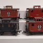Bachmann & Scientific G Scale Assorted Toys Caboose Cars [4] VG