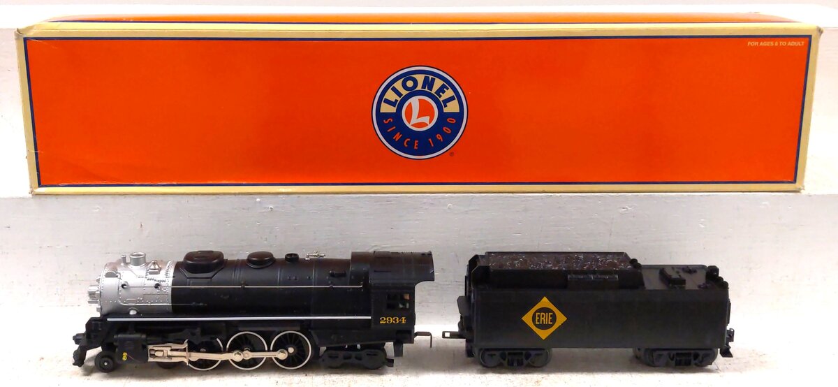 Lionel 6-38069 O Erie 4-6-4 Steam Locomotive & Tender #2934 LN/Box