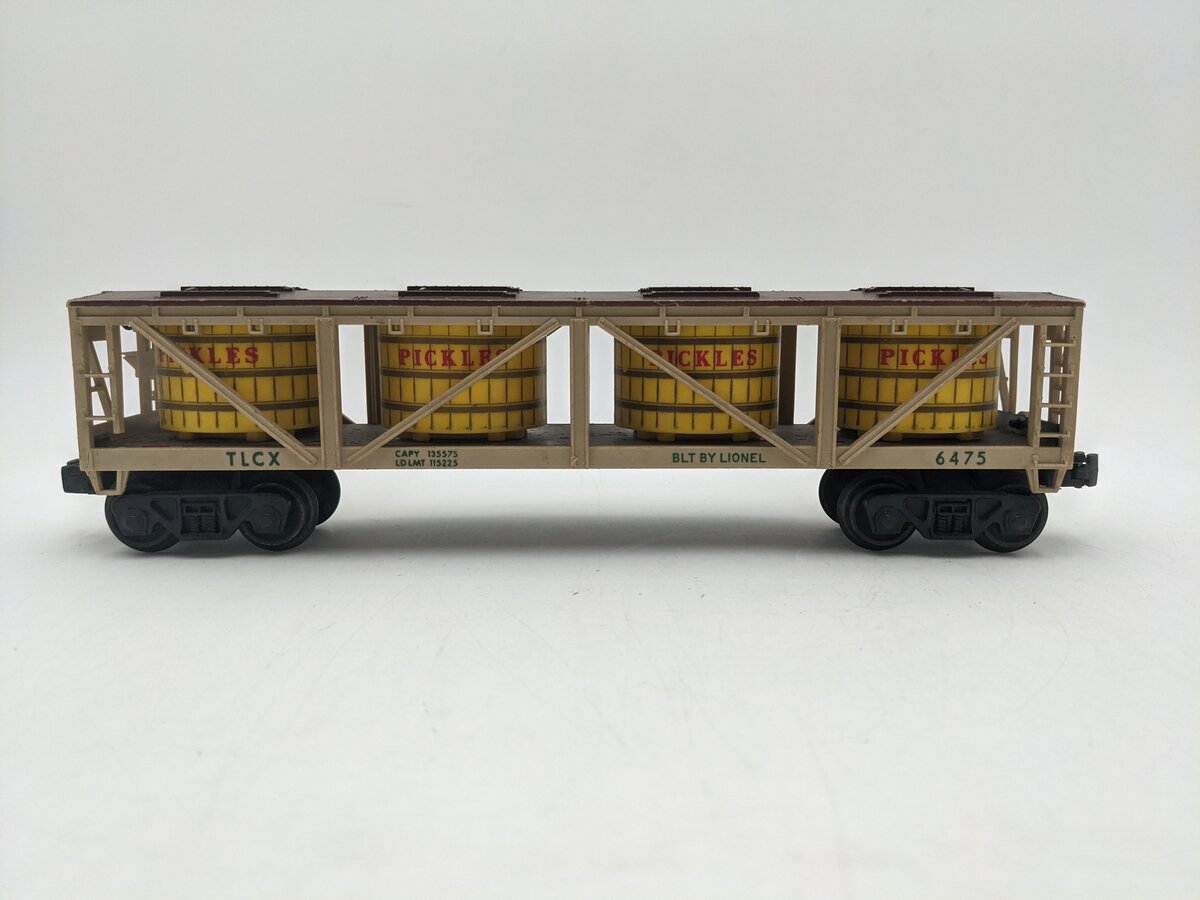 Lionel 6475 Vintage O Gauge Postwar Pickles Vat Car VG