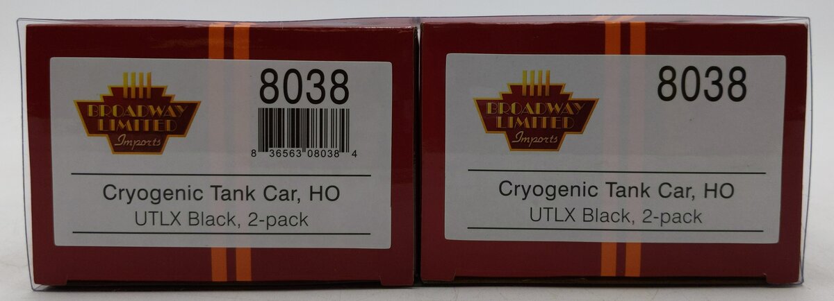 Broadway Limited 8038 HO UTLX Cryogenic Tank Car (Pack of 2)