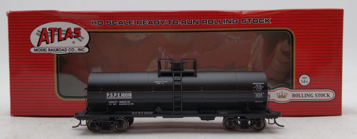 Atlas 20002650 HO Scale 11K-Gal Tank w/Plt PSPX #16018