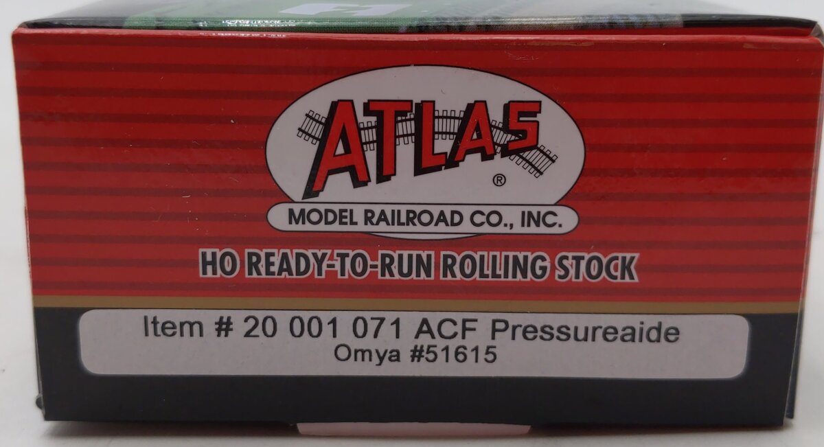 Atlas 20001071 HO Scale Omya ACF Pressureaide Hopper #51615