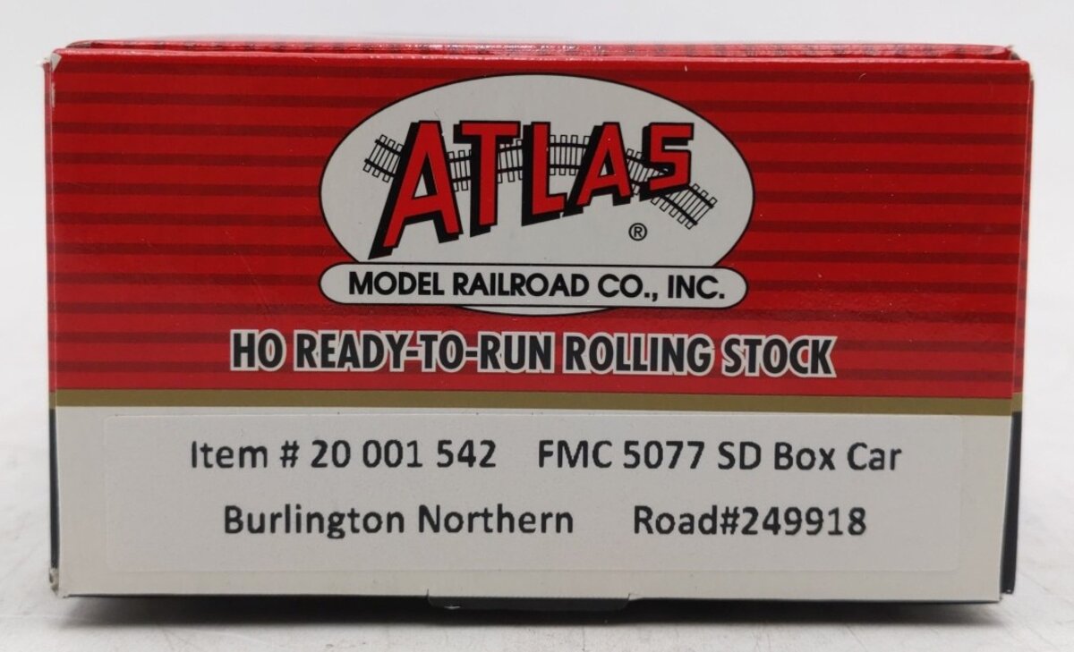 Atlas 20001542 HO Scale Burlington Northern FMC 5077 SD Boxcar #249918