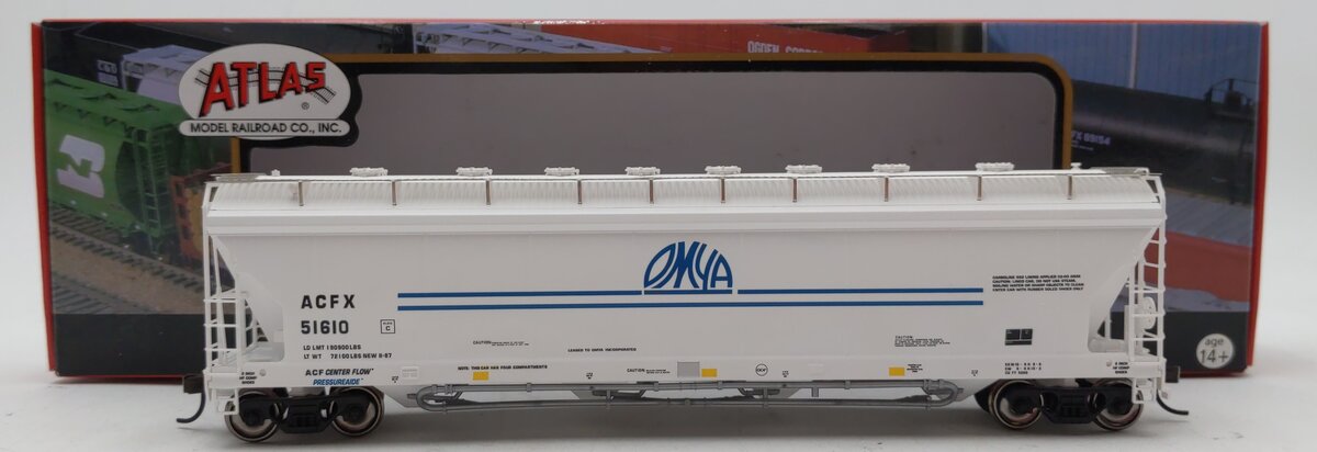 Atlas 20001072 HO Scale American Car & Foundry ACF 4-Bay Hopper Car #51610