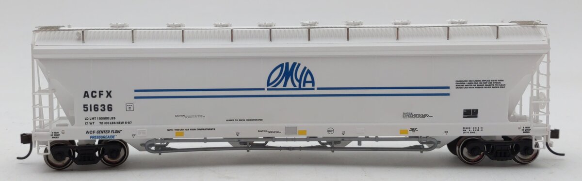 Atlas 20001070 HO Scale Omya Centerflow Hopper #51636
