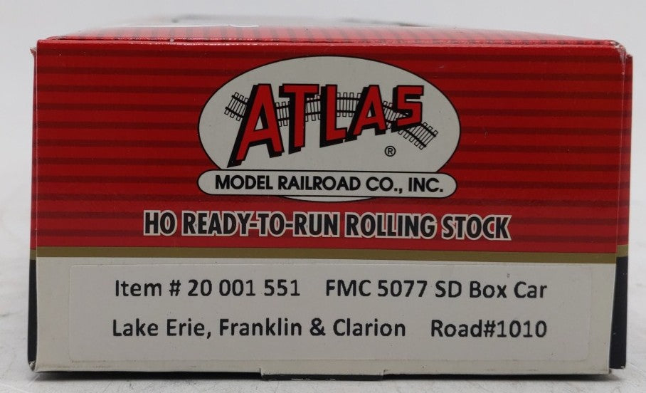 Atlas 20001551 HO Scale LEF&C FMC 5077 SD Boxcar #1010