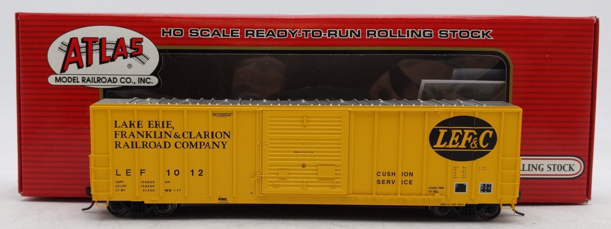 Atlas 20001552 HO Scale LEF&C FMC 5077 SD Boxcar #1012
