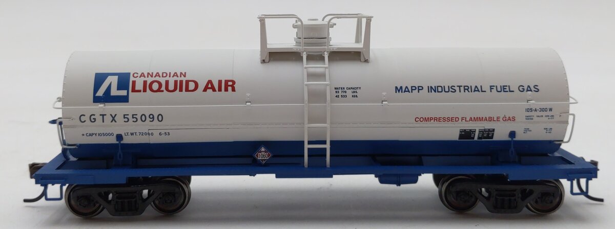 Atlas 20002645 HO Scale Canadian Liquid Air 11K Gallon Tank Car #55090