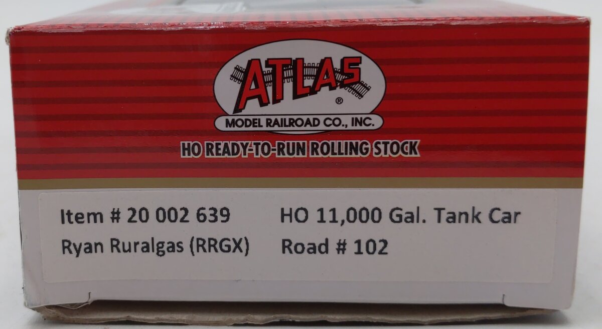 Atlas 20002639 HO Scale RRGX 11K TANK #102