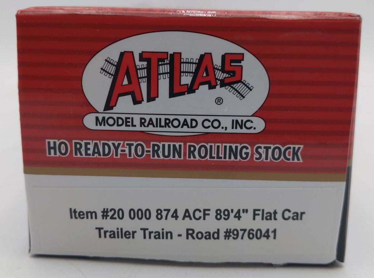 Atlas 20000874 HO Trailer Train (TTX) ACF 89'4" Flat Car #976041