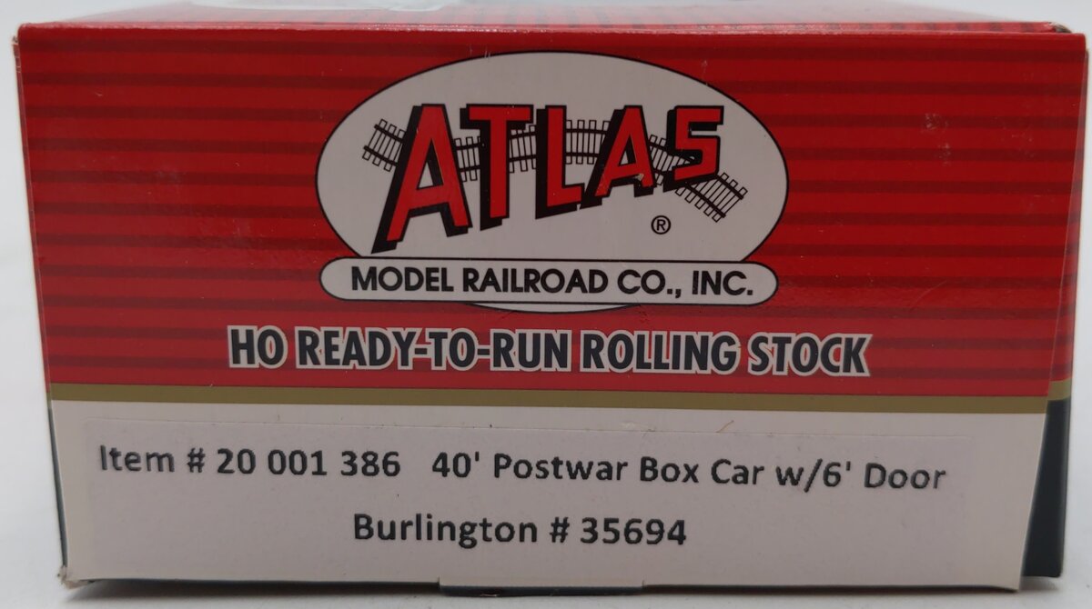 Atlas 20001386 HO Burlington 40' Boxcar #35694