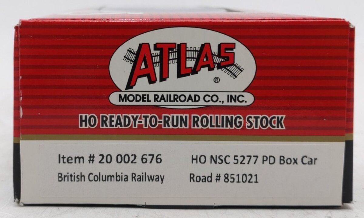 Atlas 20002676 HO Scale British Company Railway NSC 50' Boxcar #851021